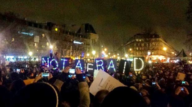 Charlie Hebdo Not Afraid